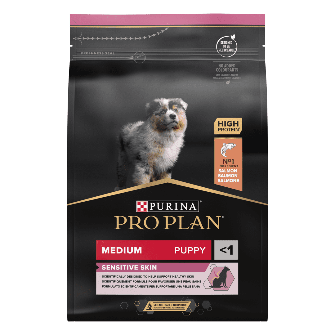 PURINA® PRO PLAN® Medium Puppy Sensitive Skin Rich in Salmon