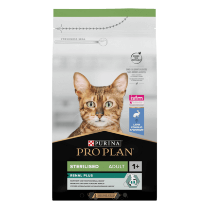PURINA® PRO PLAN® Sterilised Adult 1+ RENAL PLUS With Rabbit