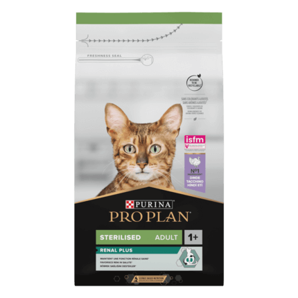 PURINA® PRO PLAN® Sterilised Adult 1+ RENAL PLUS Rich in Turkey