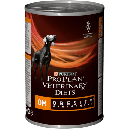PURINA® PRO PLAN® VETERINARY DIETS OM Obesity Management™ pastēte suņiem, 400 g
