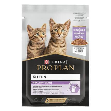 PURINA® PRO PLAN® Kitten HEALTHY START with turkey in gravy