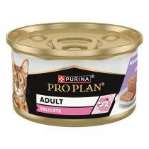 PURINA PRO PLAN DELICATE Mousse, kaķiem ar jutīgu gremošanu vai ādu, bagātināta ar tītara gaļu
