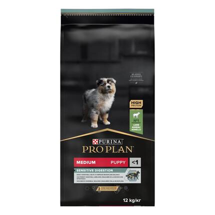 PRO PLAN MEDIUMPUPPYStveDigtLamb12kgN1XE