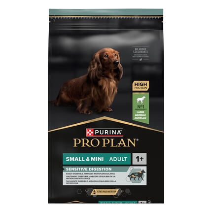 PURINA® PRO PLAN® Small & Mini Adult Dog Sensitive Digestion sausā barība suņiem, bagātināta ar jēra gaļu