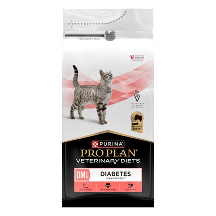 PURINA® PRO PLAN® VETERINARY DIETS DM St/Ox Diabetes Management, diabēta pārvaldībai, sausā kaķu barība