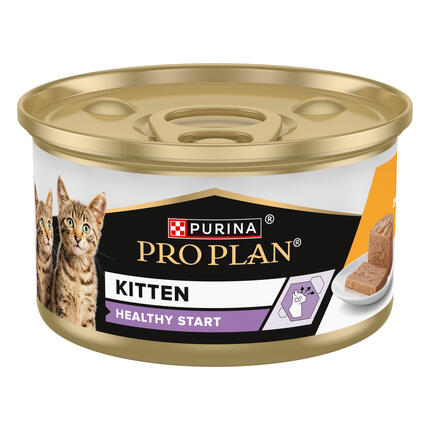 PURINA PRO PLAN Kitten HEALTHY START Mousse, pastēte, bagātināta ar vistas gaļu