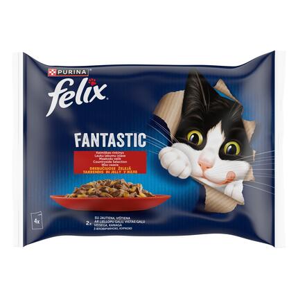 FELIX FANTASTIX Countryside Selection kompleksā dzīvnieku barība 4x85g