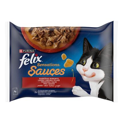 FELIX SENSATIONS Countryside Selection kompleksā dzīvnieku barība 4x85g