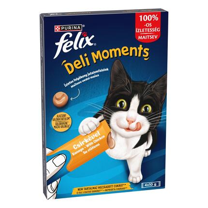 FELIX Deli Moments papildbarība pieaugušiem kaķiem vista 4x10g