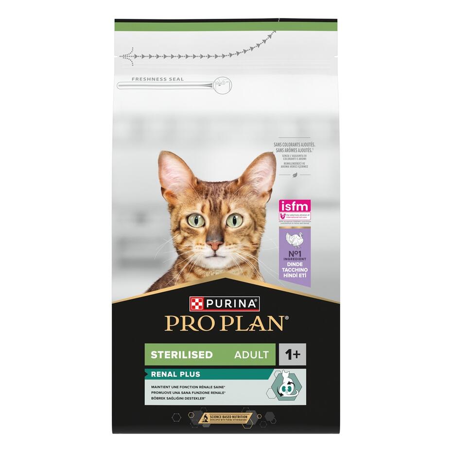 PURINA® PRO PLAN® Sterilised Adult 1+ RENAL PLUS Rich in Turkey