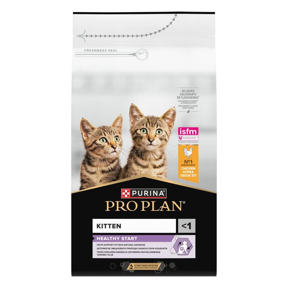 PURINA® PRO PLAN® Kitten 1-12 HEALTHY START, bagātināta ar vistas gaļu