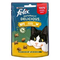 FELIX® NATURALLY DELICIOUS vistas gaļa un kaķumētra, gardumi kaķiem