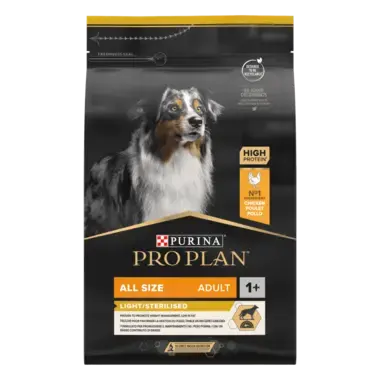 PURINA® PRO PLAN® All Sizes Adult Dog Light/Sterilised Rich in Chicken