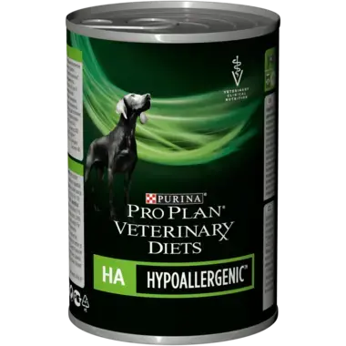 PURINA® PRO PLAN® VETERINARY DIETS HA Hypoallergenic™ pastēte suņiem, 400 g