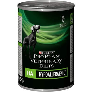PURINA® PRO PLAN® VETERINARY DIETS HA Hypoallergenic™ pastēte suņiem, 400 g