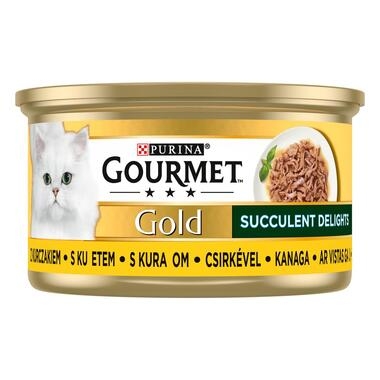 GOURMET™ Gold Succulent Delights barība kaķiem ar vistas gaļu