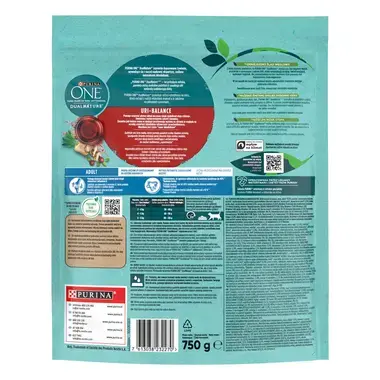 Sausā barība pieaugušiem kaķiem PURINA ONE® DualNature™ Adult, ar DZĒRVENĒM un vistas gaļu