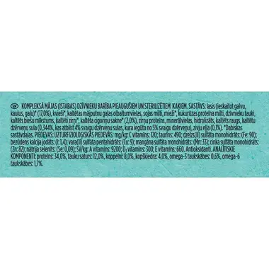 Sausā barība sterilizētiem kaķiem PURINA ONE® DualNature™ Sterilcat, ar DZĒRVENĒM un lasi