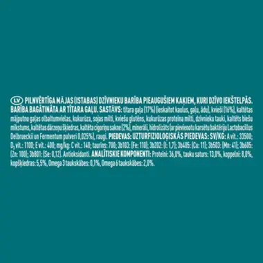 Sausā barība telpās dzīvojošiem kaķiem kaķiem PURINA ONE® INDOOR, bagātināta ar tītara gaļu