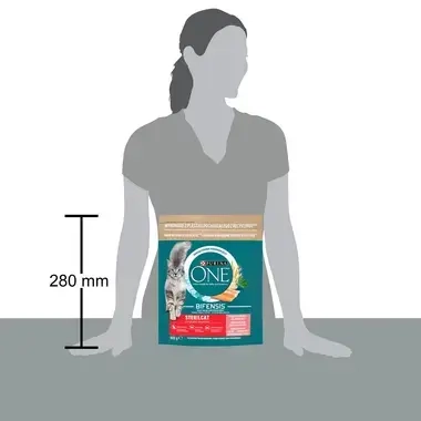 Sausā barība sterilizētiem kaķiem PURINA ONE® STERILCAT, bagātināta ar lasi