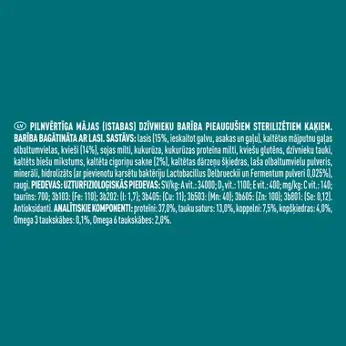 Sausā barība sterilizētiem kaķiem PURINA ONE® STERILCAT, bagātināta ar lasi