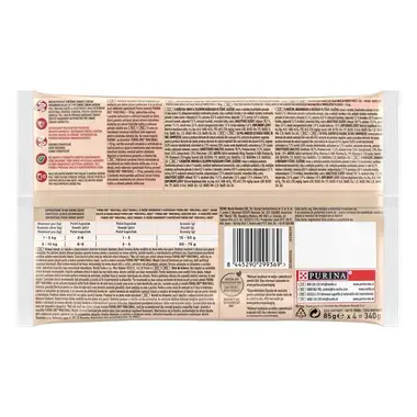 Konservi mini/maza škirņu pieaugušiem suņiem PURINA ONE® MINI/SMALL ADULT ar vistas gaļu, burkāniem un zaļajām pupiņām mērcē