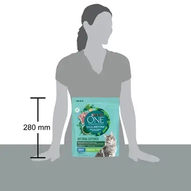 Sausā barība pieaugušiem kaķiem PURINA ONE® DualNature™ Adult, ar SPIRULĪNU un tītara gaļu