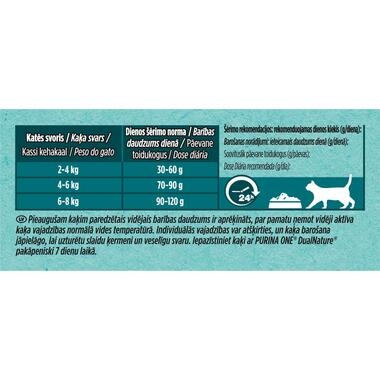 Sausā barība pieaugušiem kaķiem PURINA ONE® DualNature™ Adult, ar SPIRULĪNU un tītara gaļu