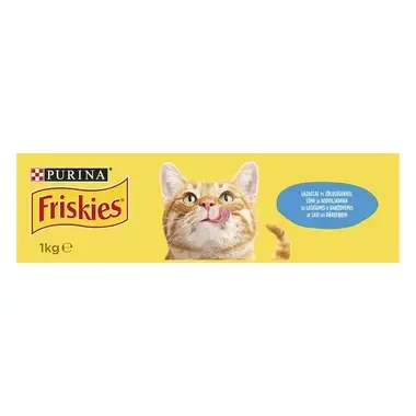 FRISKIES® kaķu sausā barība, ar lasi un dārzeņiem, 1kg