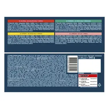 GOURMET® PERLE konservi kaķiem, ar liellopa gaļu / ar vistas gaļu / ar truša gaļu / ar lasi, 4x85g