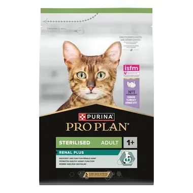 PURINA® PRO PLAN® Sterilised Adult 1+ RENAL PLUS Rich in Turkey