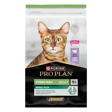 PURINA® PRO PLAN® Sterilised Adult 1+ RENAL PLUS Rich in Turkey