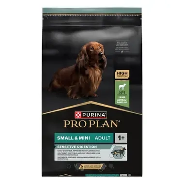 PURINA® PRO PLAN® Small & Mini Adult Dog Sensitive Digestion sausā barība suņiem, bagātināta ar jēra gaļu