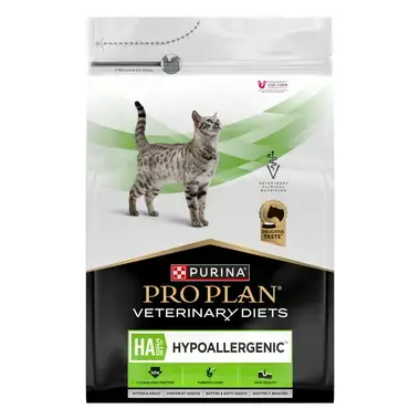 PURINA® PRO PLAN® VETERINARY DIETS HA St/Ox Hypoallergenic™, lai samazinātu sastāvdaļu nepanesamību, sausā kaķu barība