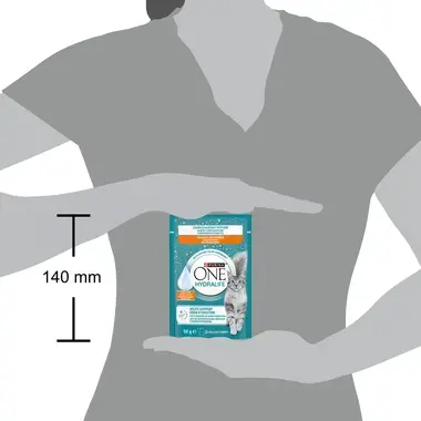 PURINA ONE® HYDRALIFE™ ar vistas garšu - Hidratējoša papildu barība kaķiem