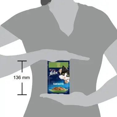 FELIX FANTASTIX kompleksā dzīvnieku barība pieaugušiem kaķiem konservi 85g