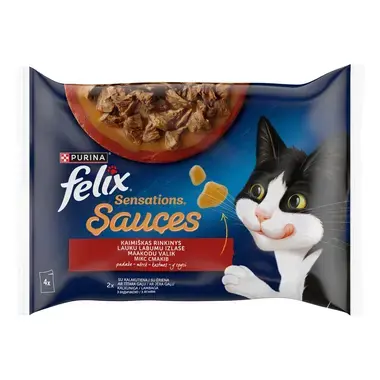 FELIX SENSATIONS Countryside Selection kompleksā dzīvnieku barība 4x85g