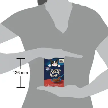 FELIX Soup Time Original Farm Selection papildbarība pieaugušiem kaķiem 6x48g