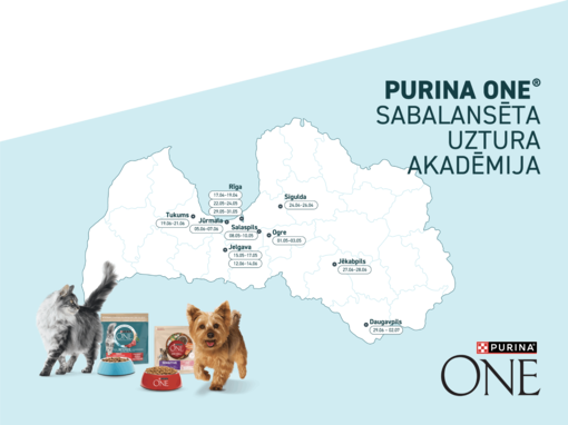 Purina One Uztura Akadēmija atgriežas Latvijas pilsētās.